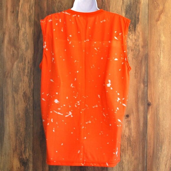 "Sunrise Sunburn Sunset Repeat" Beach Life Sleeveless Tee L - Picture 5 of 6